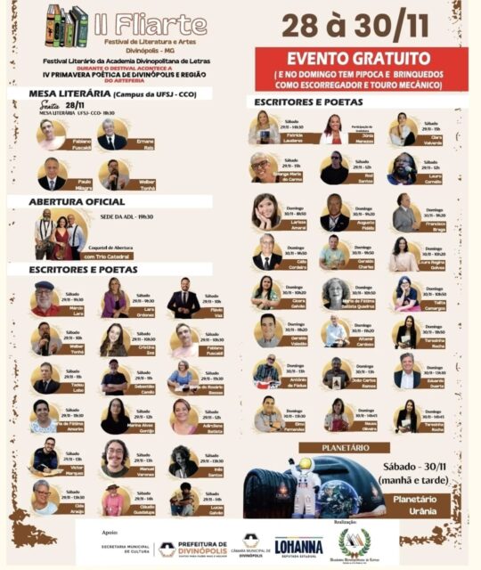 ACADELP - Academia Lagopratense de Letras  participando do II Festival Literário da Academia Divinopolitana de Letras.